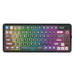 کیبورد بی سیم گیمینگ ردراگون مدل FLEKACT K708 MC PRO RGB